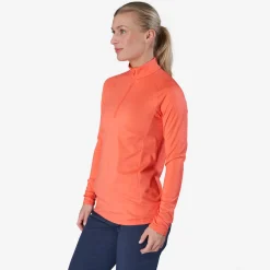 W Mid Layer LS Zip Punainen