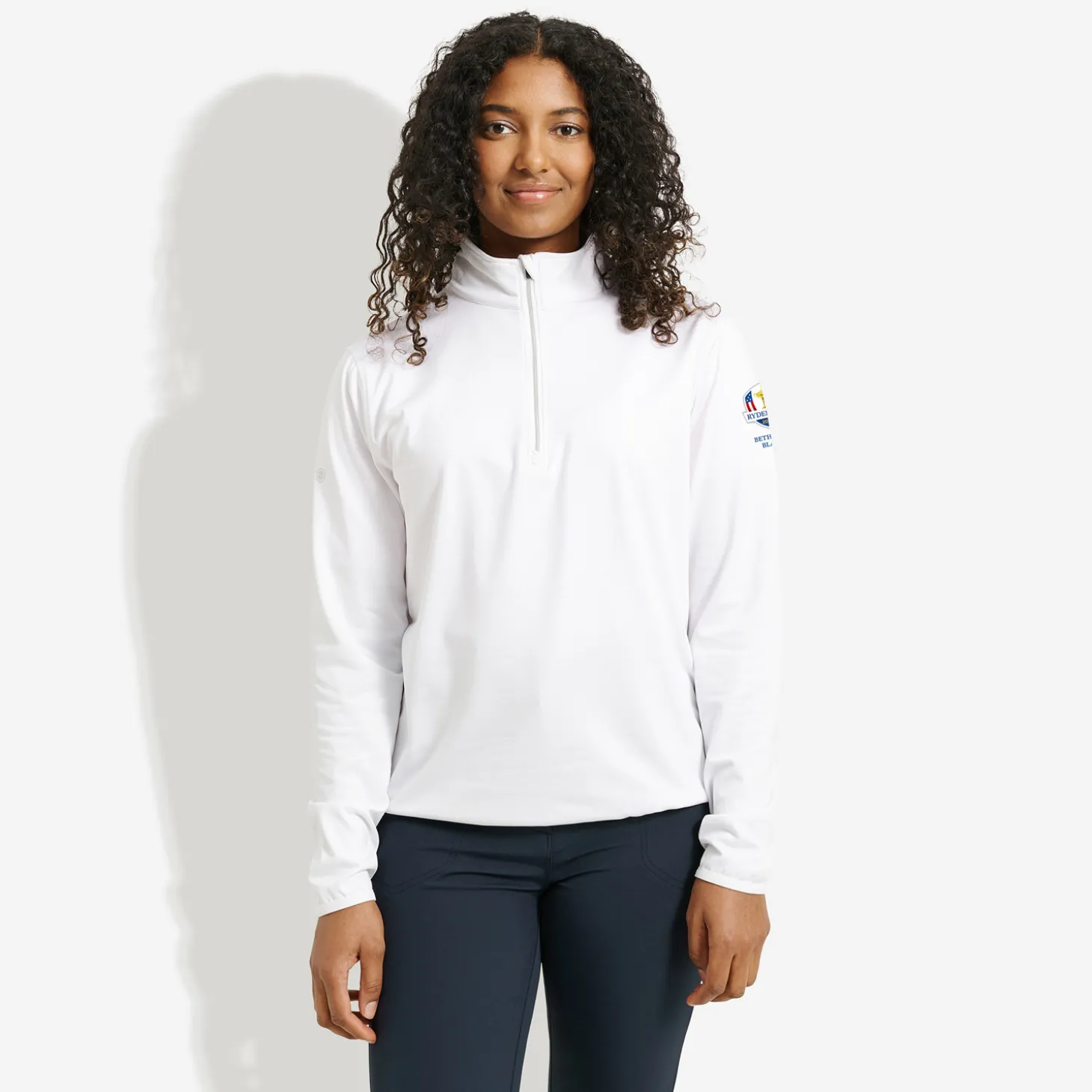W Rc25 Cradoc Halfzip Fleece Valkoinen