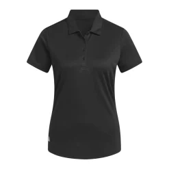 W Solid Performance Short Sleeve Polo Shirt Musta