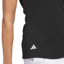 W Solid Performance Short Sleeve Polo Shirt Musta