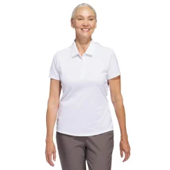 W Solid Performance Short Sleeve Polo Shirt Valkoinen