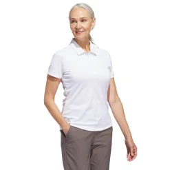 W Solid Performance Short Sleeve Polo Shirt Valkoinen