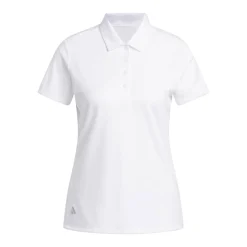 W Solid Performance Short Sleeve Polo Shirt Valkoinen