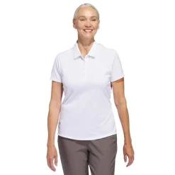 W Solid Performance Short Sleeve Polo Shirt Valkoinen