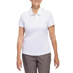 W Solid Performance Short Sleeve Polo Shirt Valkoinen