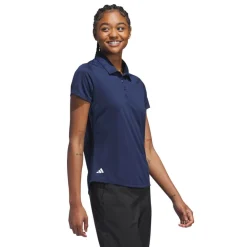 W Solid Performance Short Sleeve Polo Shirt Sininen