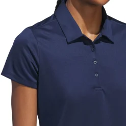 W Solid Performance Short Sleeve Polo Shirt Sininen