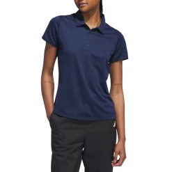 W Solid Performance Short Sleeve Polo Shirt Sininen