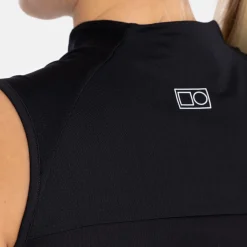 W Tech Dress Zip Collar Musta