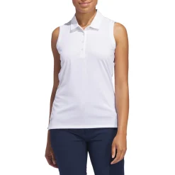 W Ultimate Solid Sleeveless Polo Shirt Valkoinen