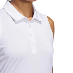 W Ultimate Solid Sleeveless Polo Shirt Valkoinen