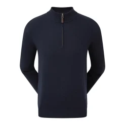 Wool Blend 1/2 Zip Sininen