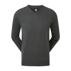 Wool Blend V-Neck Harmaa