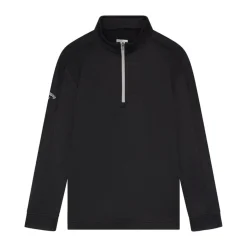 Youth Ls 1/4 Zip Hex Fleece Musta