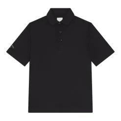 Youth Unisex Solid Polo Musta