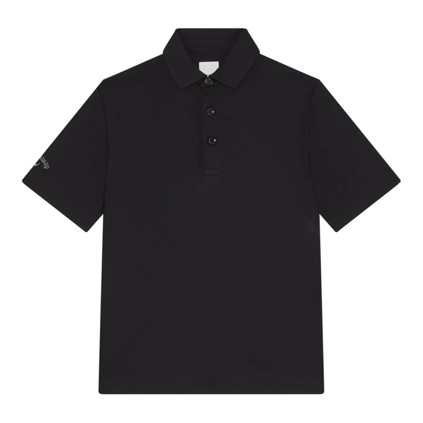 Youth Unisex Solid Polo Musta