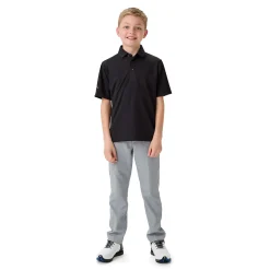 Youth Unisex Solid Polo Musta