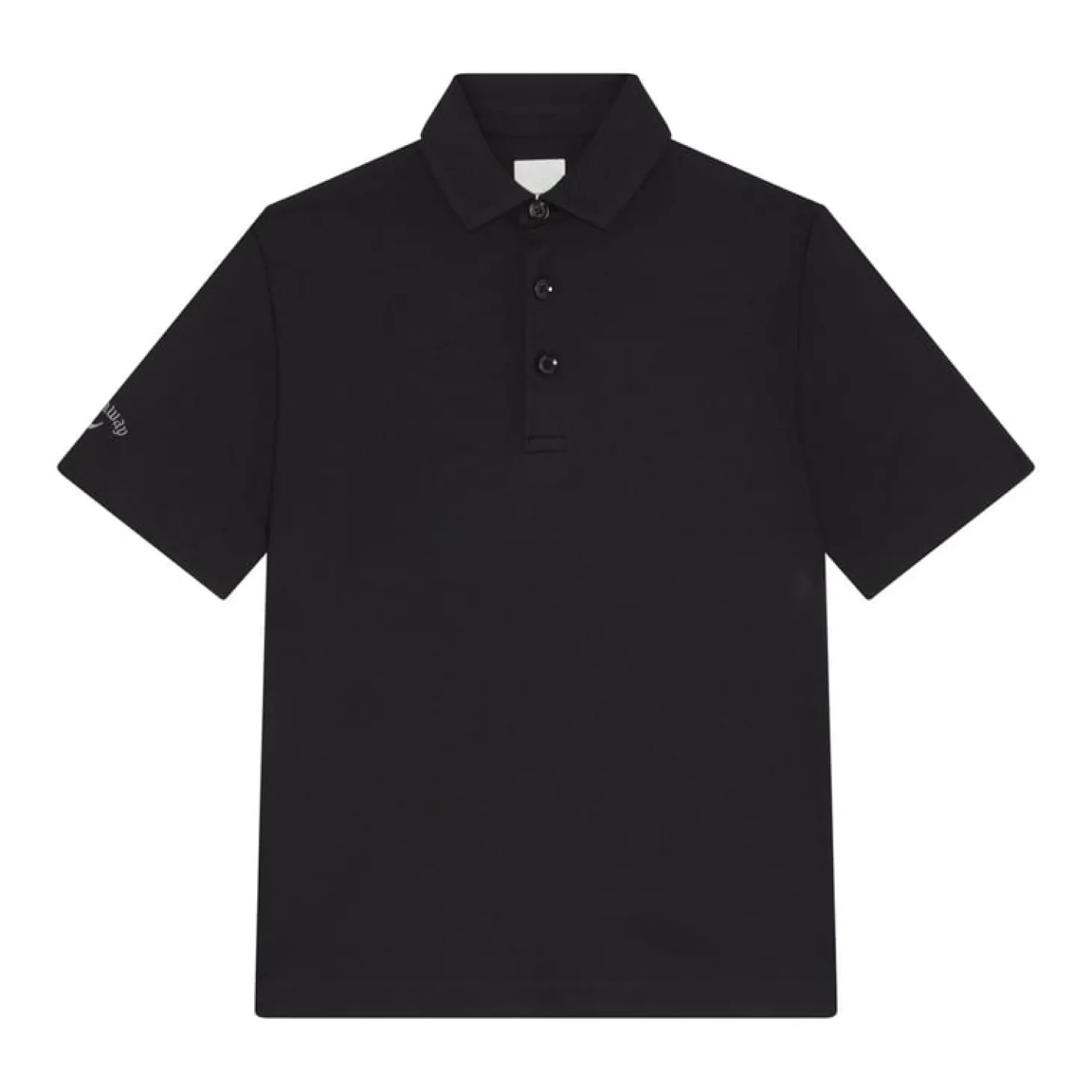 Youth Unisex Solid Polo Musta