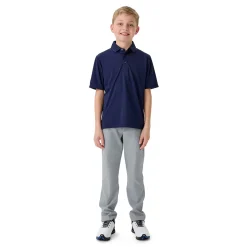 Youth Unisex Solid Polo Sininen