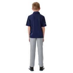Youth Unisex Solid Polo Sininen